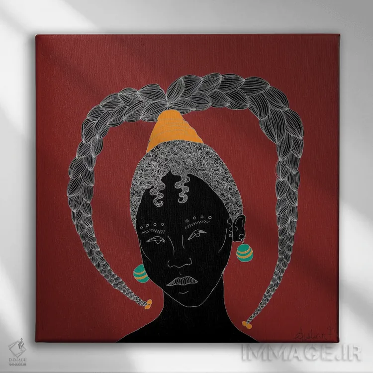 تابلو مرا بشنو اثر آیسلین اف - نمای روبهرو روی دیوار