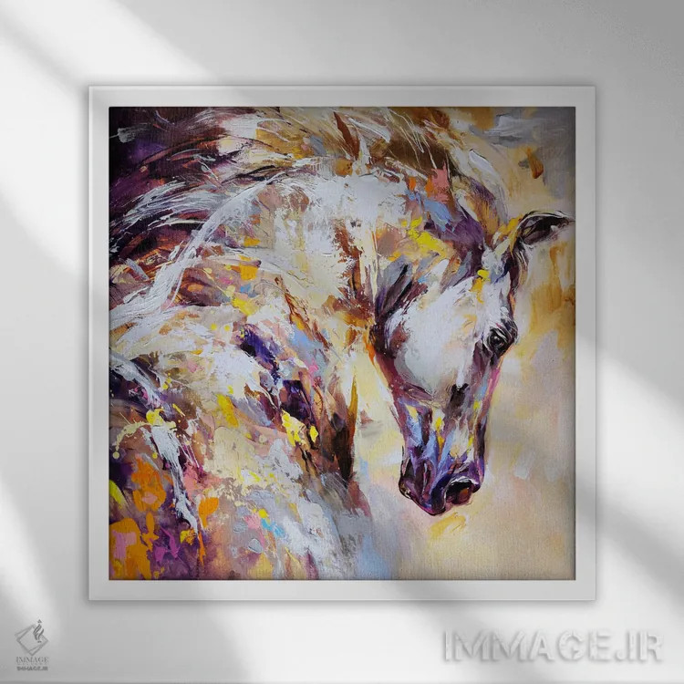 تابلو رقص خیالانگیز اثر آنا چر - نمای قابدار سفید