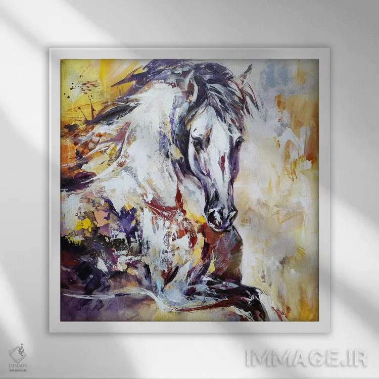 تابلو رهایی روح اثر آنا چر - نمای قابدار سفید