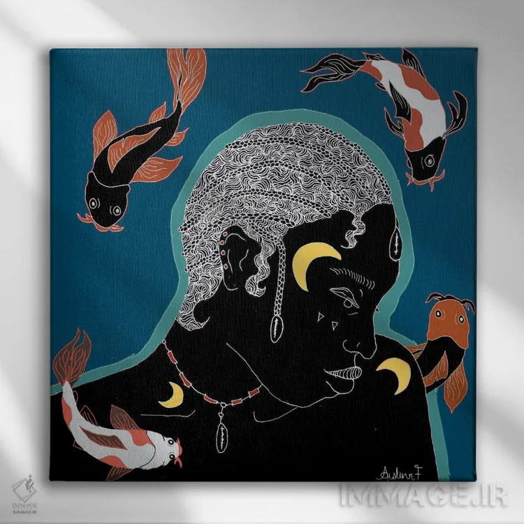 تابلو انزوا اثر آیسلین اف - نمای روبهرو روی دیوار