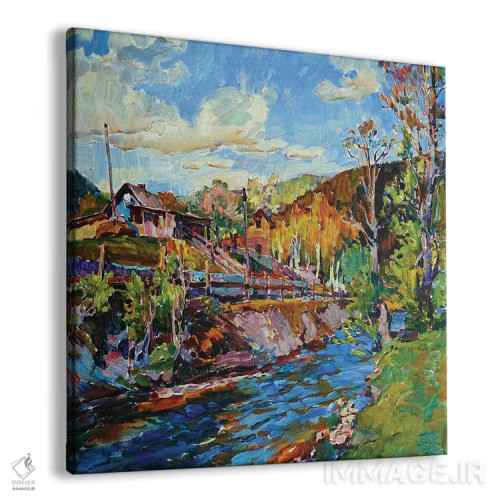 تابلو زندگی روستایی اثر اندریی کوتساچنکو - نمای پرسپکتیو محصول