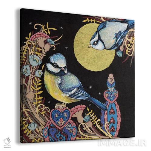 تابلو کمرزرآبیها (پرندگان کوچک) اثر آنیتا اینوراریتی - نمای پرسپکتیو محصول