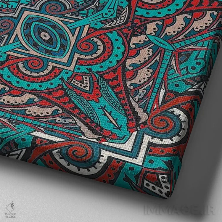 تابلو دریای مراکش ۱ اثر ایمی استوارت - نمای نزدیک بافت بوم