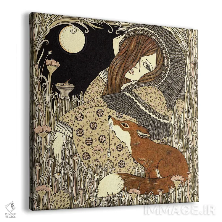 تابلو دیا گرین (احتمالا افسانه سلتیک یا ایرلندی) اثر آنیتا اینوراریتی - نمای پرسپکتیو محصول