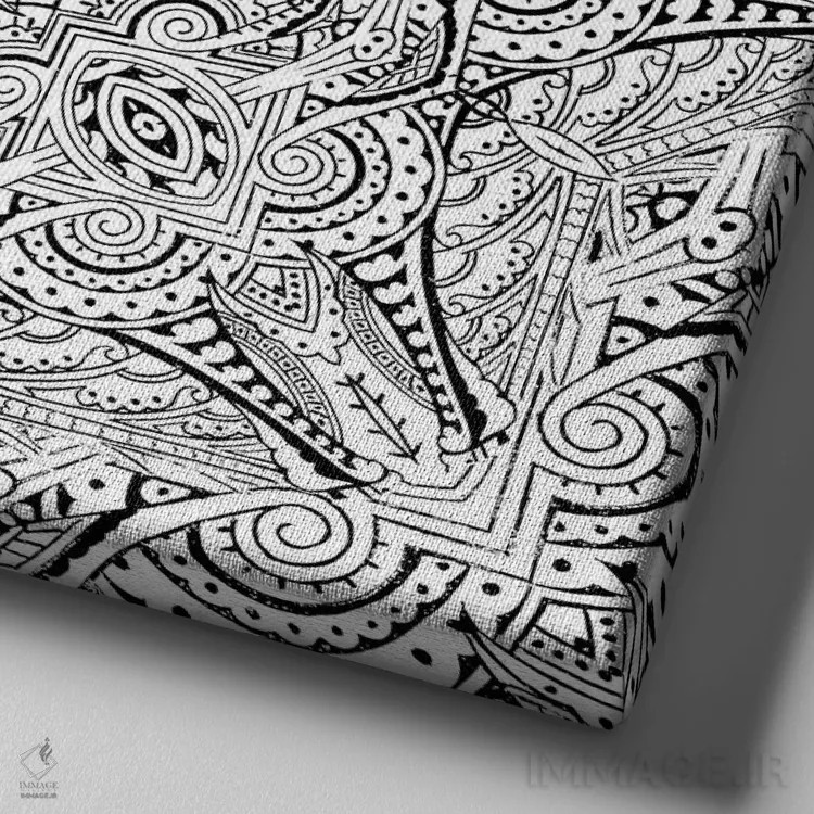 تابلو دریای مراکش ۲ اثر ایمی استوارت - نمای نزدیک بافت بوم