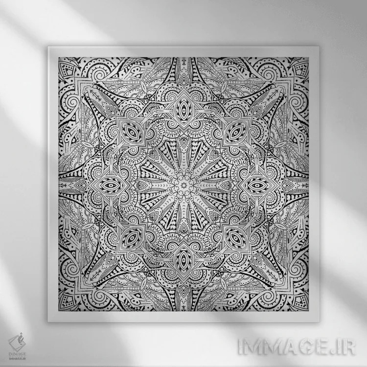 تابلو دریای مراکش ۲ اثر ایمی استوارت - نمای قابدار سفید