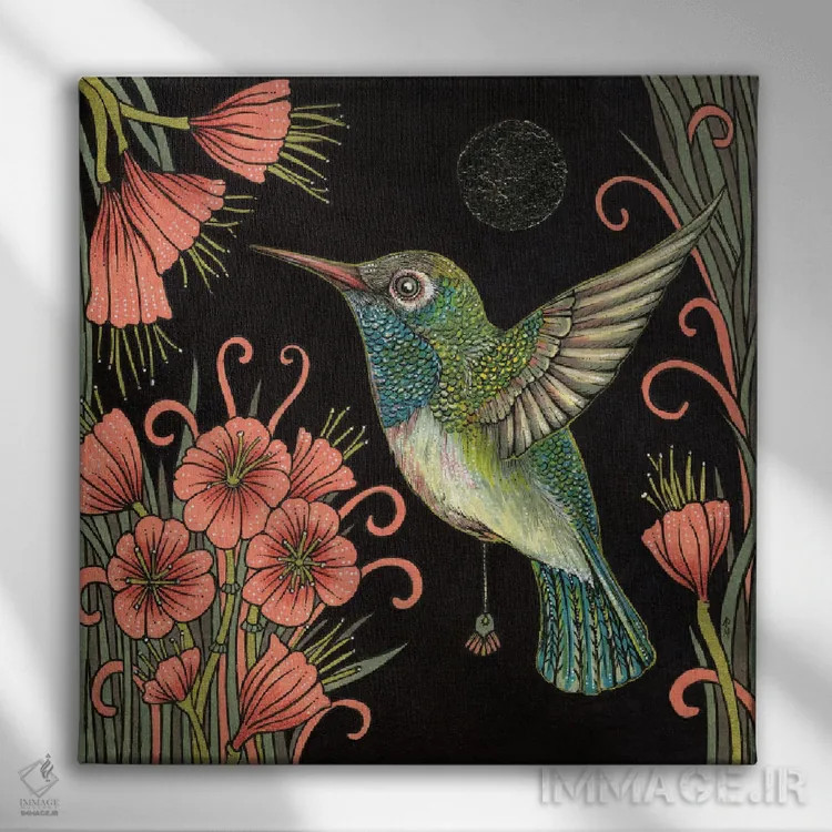 تابلو جواهر اثر آنیتا اینوراریتی - نمای روبهرو روی دیوار