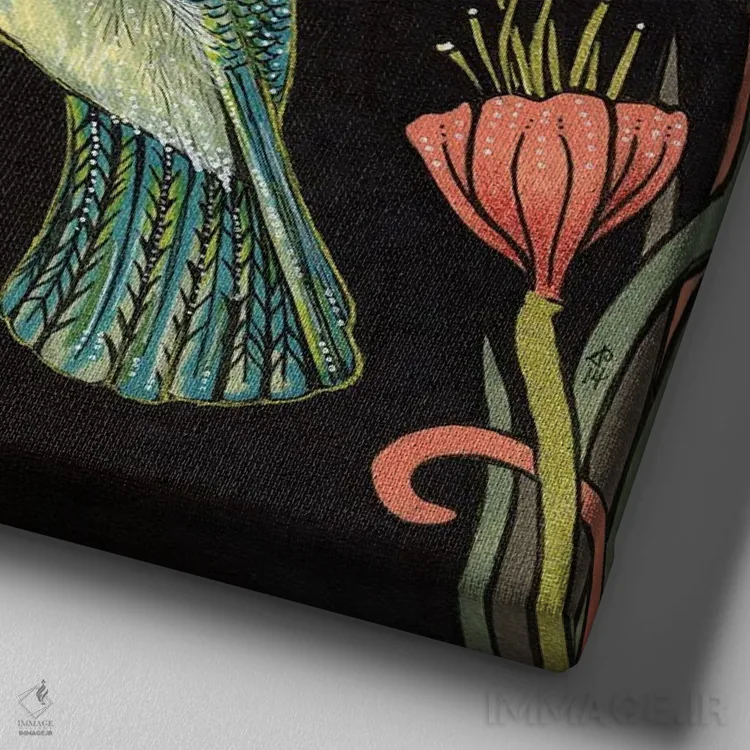 تابلو جواهر اثر آنیتا اینوراریتی - نمای نزدیک بافت بوم