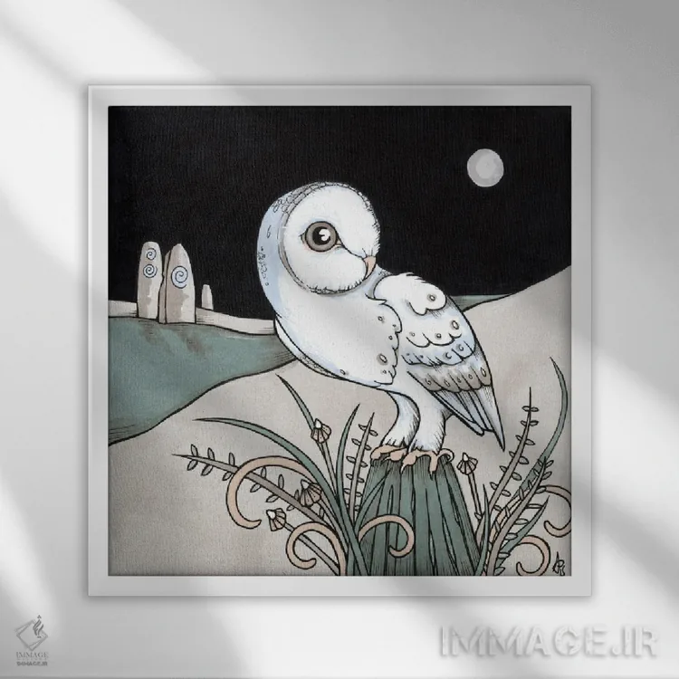 تابلو روح/شبح اثر آنیتا اینوراریتی - نمای قابدار سفید