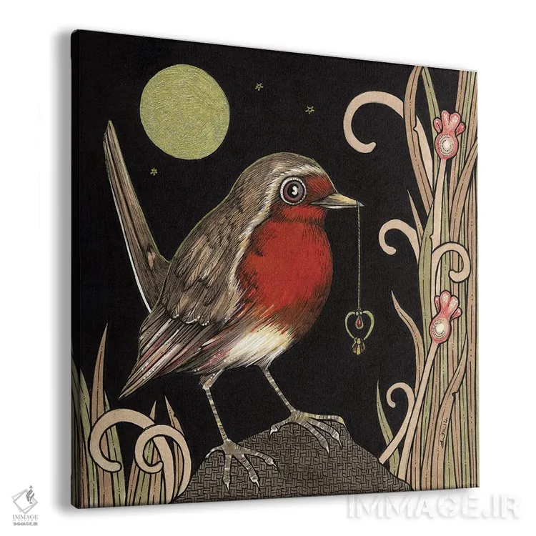 تابلو قلب یاقوتی من اثر آنیتا اینوراریتی - نمای پرسپکتیو محصول