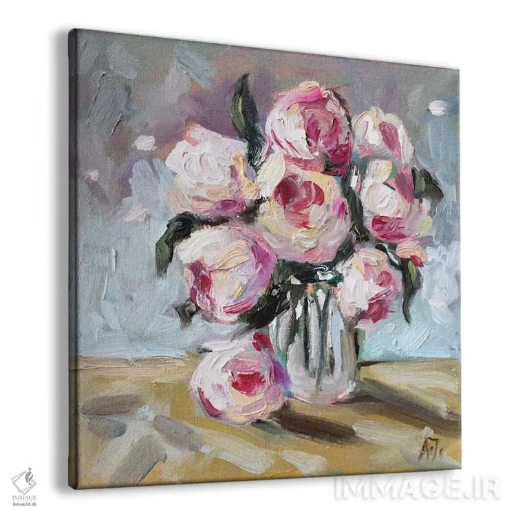 تابلو بوته گل رز اثر الکساندرا جاگودا - نمای پرسپکتیو محصول