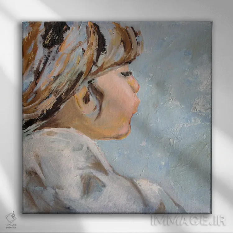 تابلو دختر کوچکم اثر الکساندرا جاگودا - نمای روبهرو روی دیوار