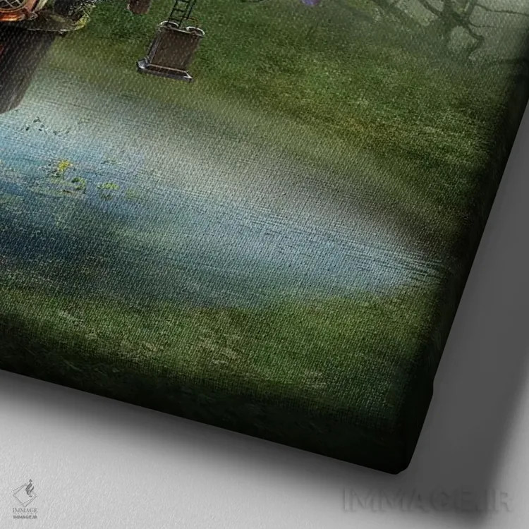 تابلو پروفسور بولتنهارر اثر الکساندر یانسون - نمای نزدیک بافت بوم