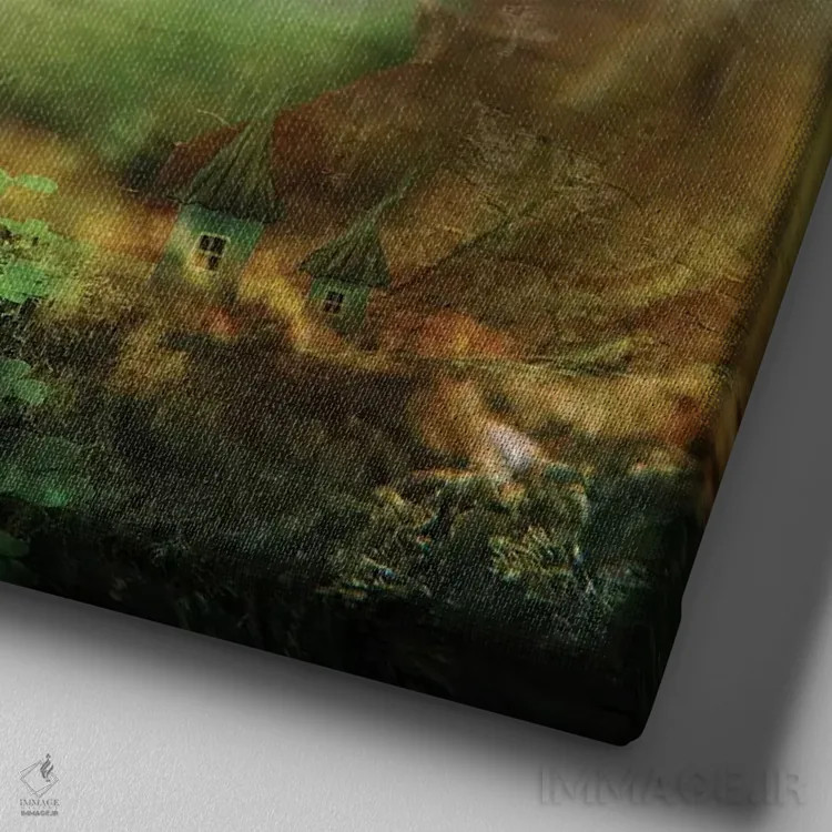 تابلو آرتور، ژول و مارچوبه اثر الکساندر یانسون - نمای نزدیک بافت بوم