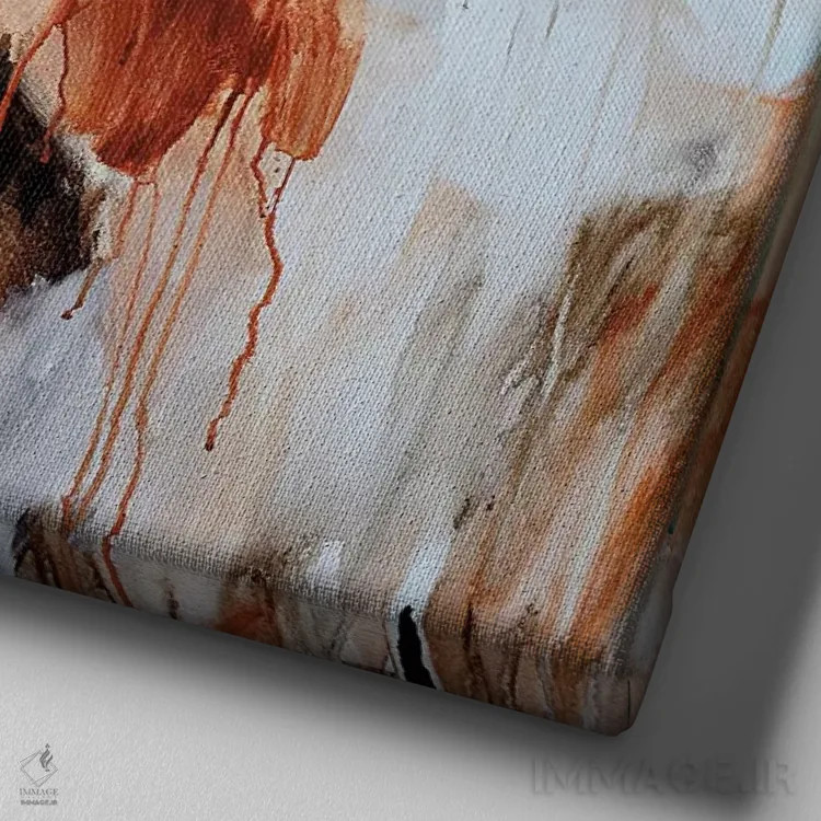 تابلو نجواگر روح اثر آماندا جی. بروکس - نمای نزدیک بافت بوم