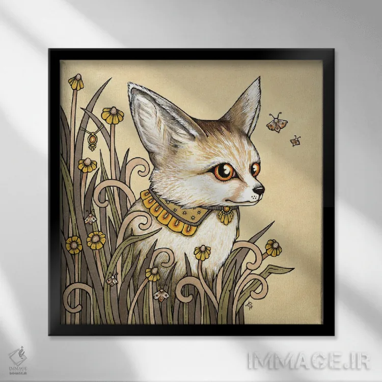 تابلو ولاد (نام مذکر شرق اروپا) اثر آنیتا اینوراریتی - نمای قابدار مشکی