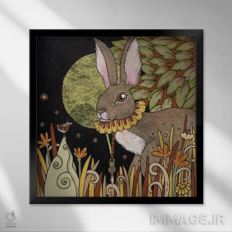 تابلو مارکی (لقب اشرافی) اثر آنیتا اینوراریتی - نمای قابدار مشکی