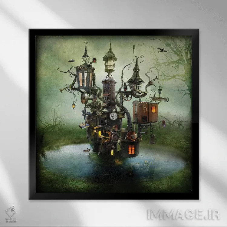 تابلو پروفسور بولتنهارر اثر الکساندر یانسون - نمای قابدار مشکی