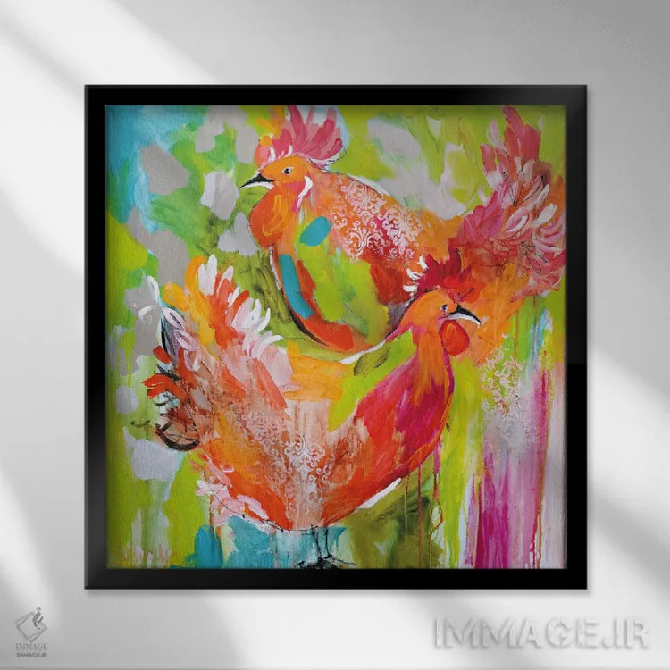 تابلو پرهایم را بههم میریزی (اصطلاح، به معنی ایجاد هیجان) اثر آماندا جی. بروکس - نمای قابدار مشکی