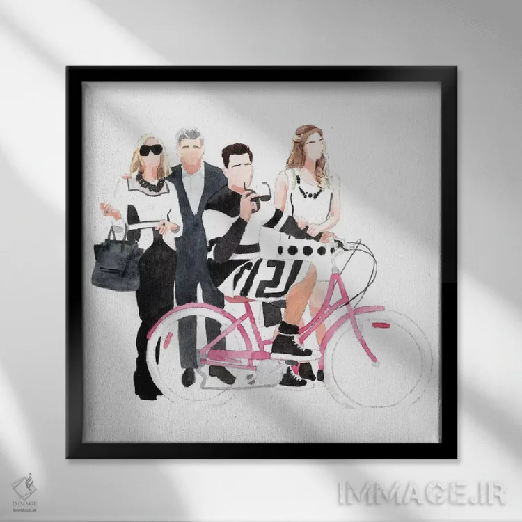 تابلو دره شیتز (سریال کمدی) اثر ایجی فیلوپولوس - نمای قابدار مشکی