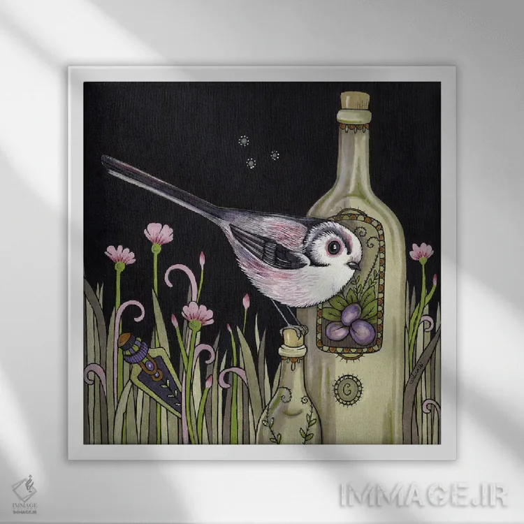 تابلو پروفسور پلام اثر آنیتا اینوراریتی - نمای قابدار سفید