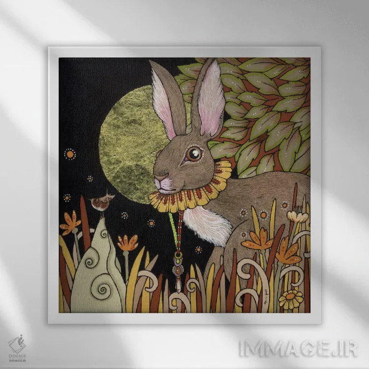 تابلو مارکی (لقب اشرافی) اثر آنیتا اینوراریتی - نمای قابدار سفید