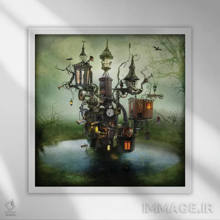 تابلو پروفسور بولتنهارر اثر الکساندر یانسون - نمای قابدار سفید