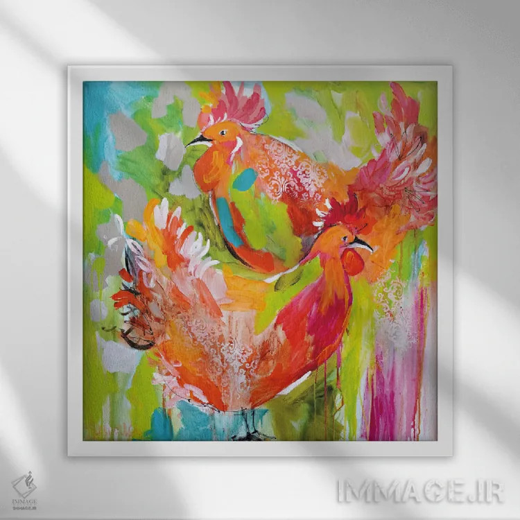 تابلو پرهایم را بههم میریزی (اصطلاح، به معنی ایجاد هیجان) اثر آماندا جی. بروکس - نمای قابدار سفید