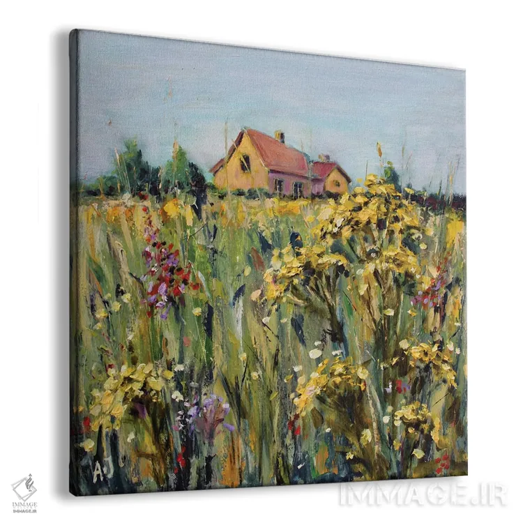 تابلو تانسی در چمنزار (گیاه دارویی) اثر الکساندرا جاگودا - نمای پرسپکتیو محصول