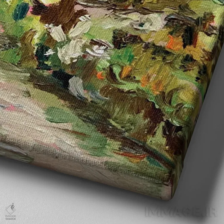 تابلو پاییز در ایرلند اثر الکساندرا جاگودا - نمای نزدیک بافت بوم