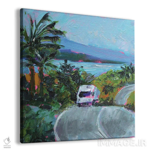 تابلو جادهی هاوایی اثر الکساندرا جاگودا - نمای پرسپکتیو محصول