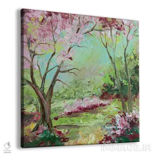 تابلو باغ بهاری اثر الکساندرا جاگودا - نمای پرسپکتیو محصول