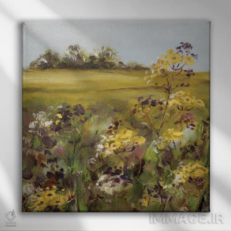 تابلو در چمنزار اثر الکساندرا جاگودا - نمای روبهرو روی دیوار