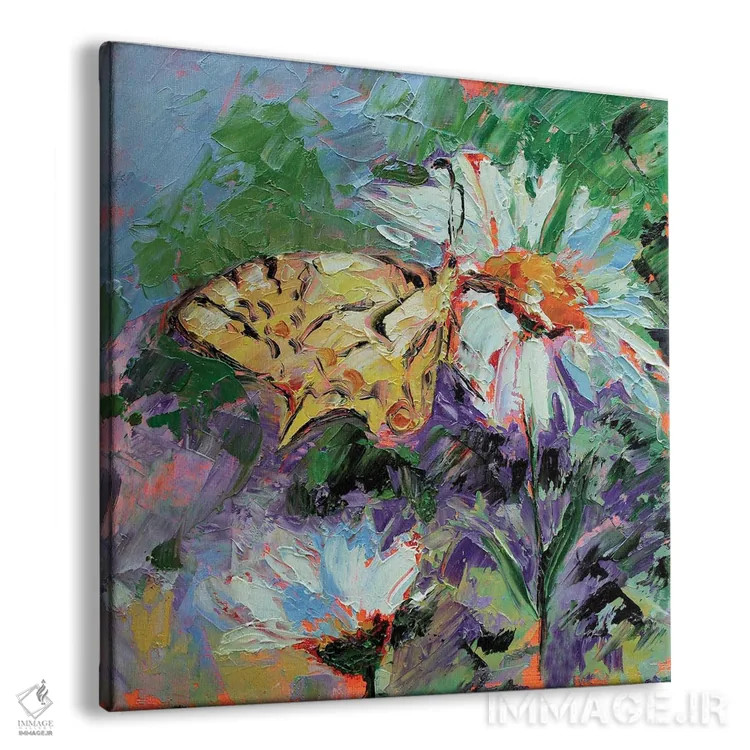 تابلو پروانه اثر الکساندرا جاگودا - نمای پرسپکتیو محصول