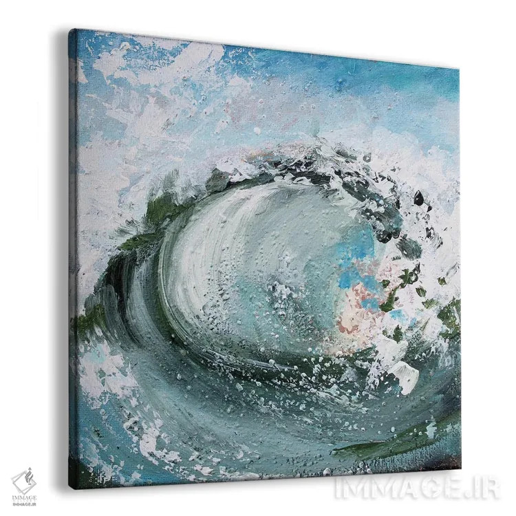 تابلو موج اقیانوس اثر الکساندرا جاگودا - نمای پرسپکتیو محصول