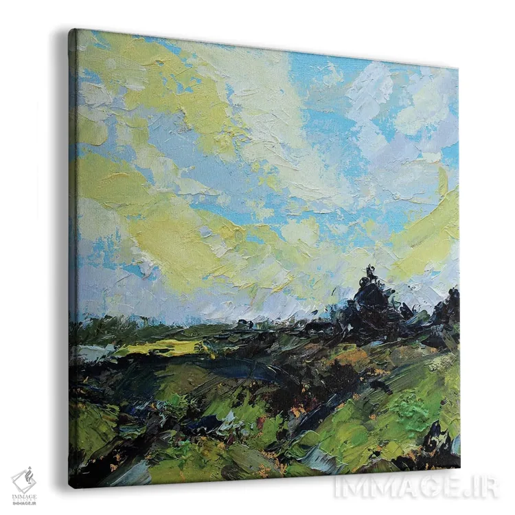 تابلو درخت کاج اثر الکساندرا جاگودا - نمای پرسپکتیو محصول