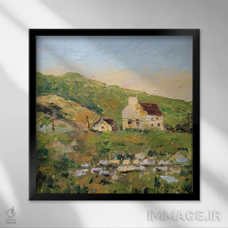 تابلو ایرلند اثر الکساندرا جاگودا - نمای قابدار مشکی