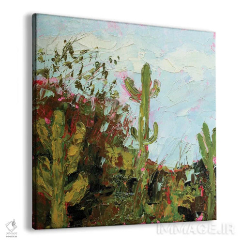 تابلو کاکتوس ساگوارو اثر الکساندرا جاگودا - نمای پرسپکتیو محصول