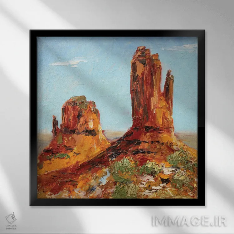 تابلو دره یادبود اثر الکساندرا جاگودا - نمای قابدار مشکی