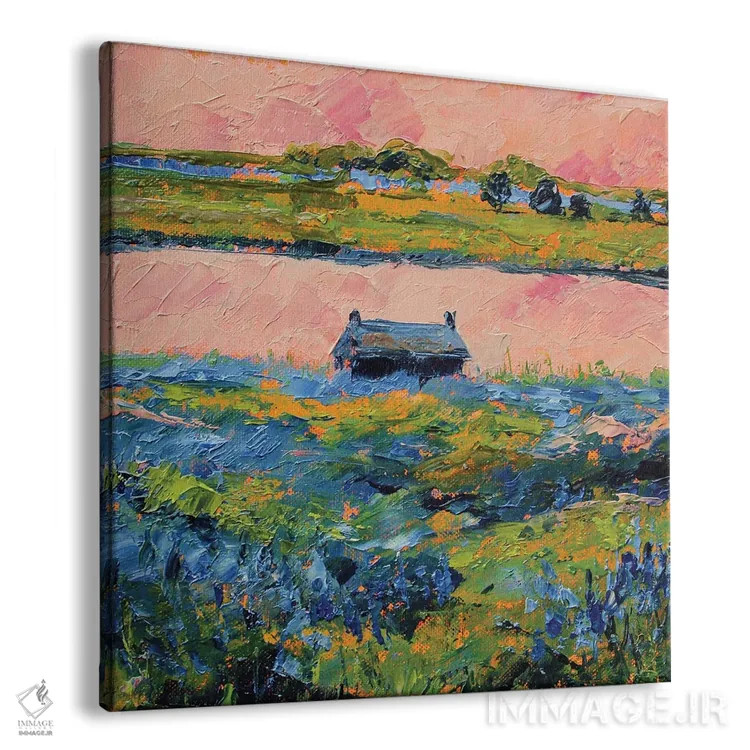 تابلو بلو بانت (نوعی گل وحشی آمریکایی) اثر الکساندرا جاگودا - نمای پرسپکتیو محصول