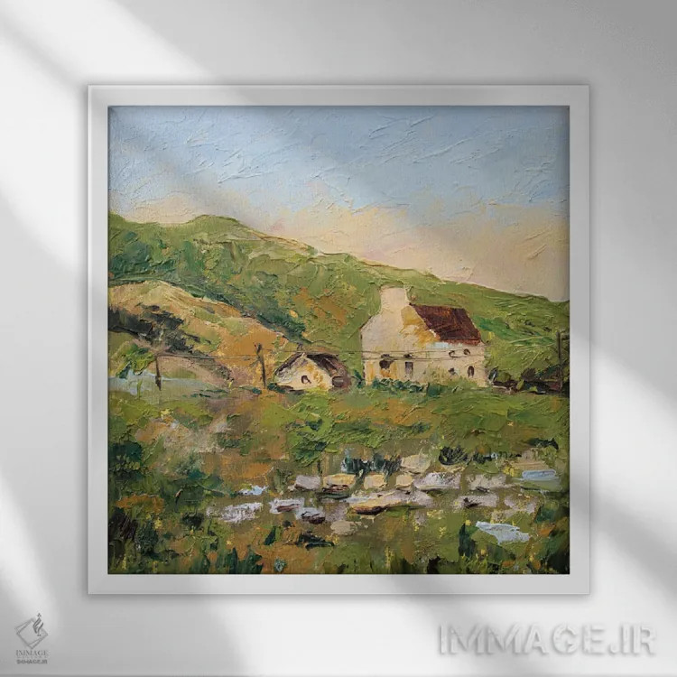 تابلو ایرلند اثر الکساندرا جاگودا - نمای قابدار سفید