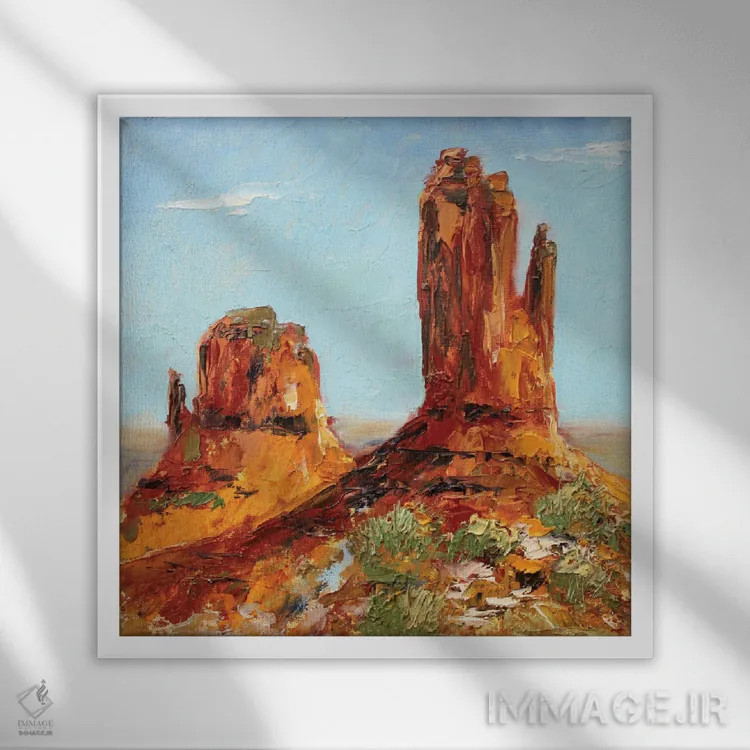 تابلو دره یادبود اثر الکساندرا جاگودا - نمای قابدار سفید