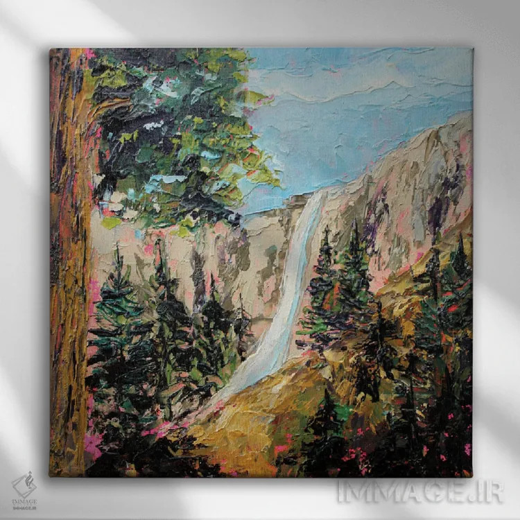 تابلو یوسیمیتی اثر الکساندرا جاگودا - نمای روبهرو روی دیوار