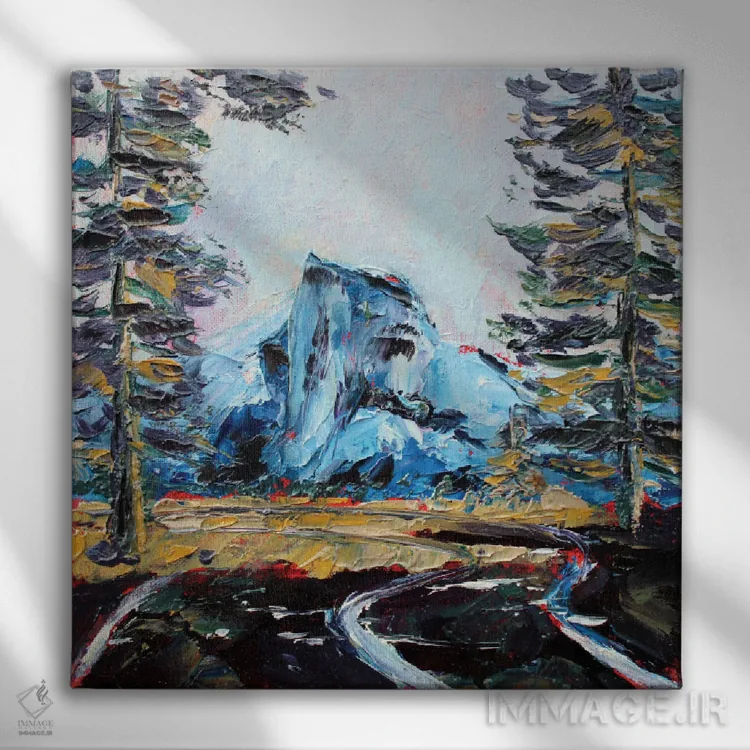 تابلو کوه یوسیمیتی اثر الکساندرا جاگودا - نمای روبهرو روی دیوار