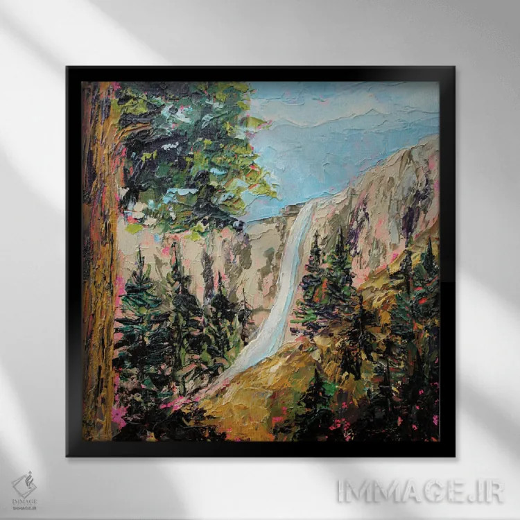 تابلو یوسیمیتی اثر الکساندرا جاگودا - نمای قابدار مشکی