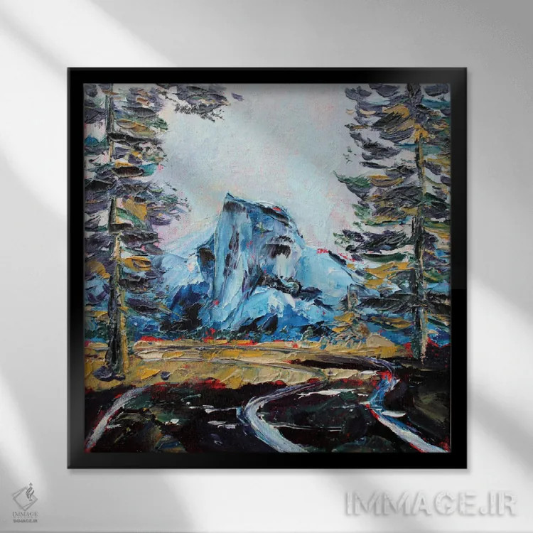 تابلو کوه یوسیمیتی اثر الکساندرا جاگودا - نمای قابدار مشکی