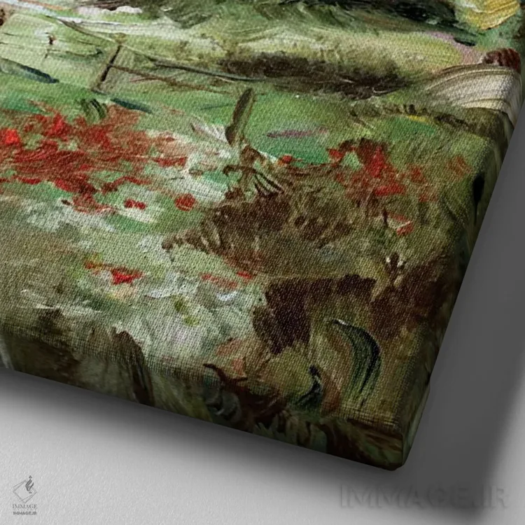 تابلو روز آفتابی در ایرلند اثر الکساندرا جاگودا - نمای نزدیک بافت بوم