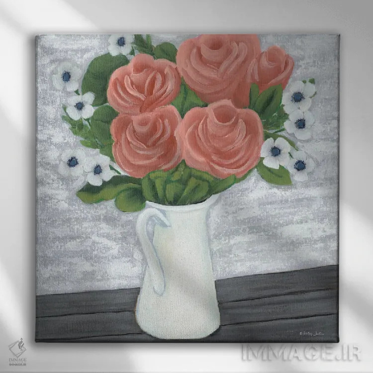 تابلو سلام بهار اثر اشلی جاستیس - نمای روبهرو روی دیوار