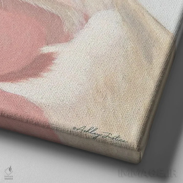 تابلو باستر (نام) اثر اشلی جاستیس - نمای نزدیک بافت بوم