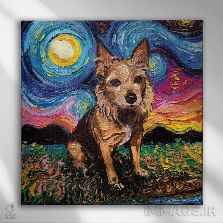 تابلو تِریِر استرالیایی اثر آجا تریر - نمای روبهرو روی دیوار